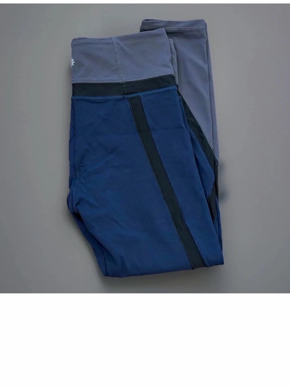 ATHLETA Leggings Womens Medium Blue Elevation 7/8 Tight Active Powervita Ankle